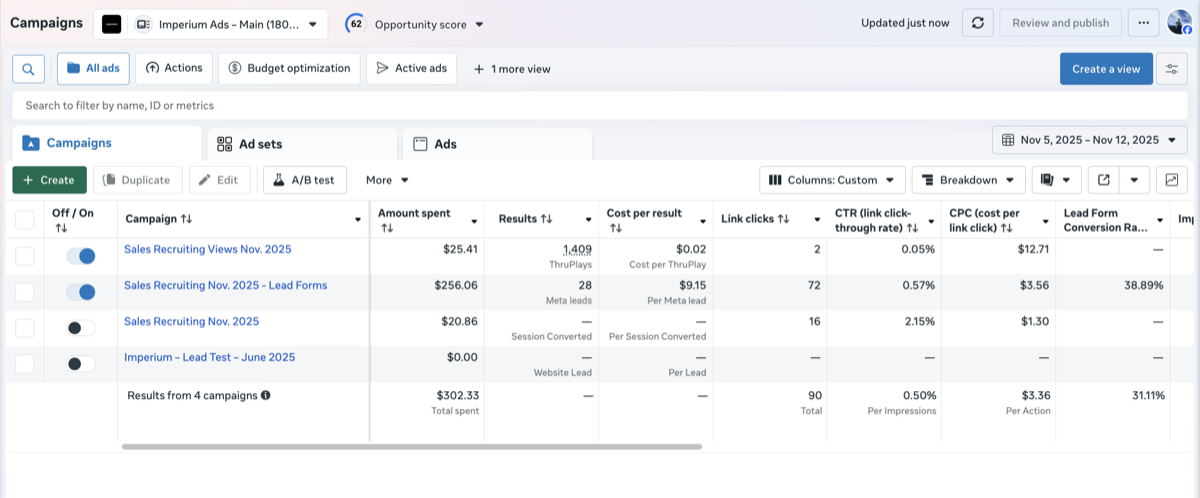 Cam Bertok recruiting campaign - Week 1